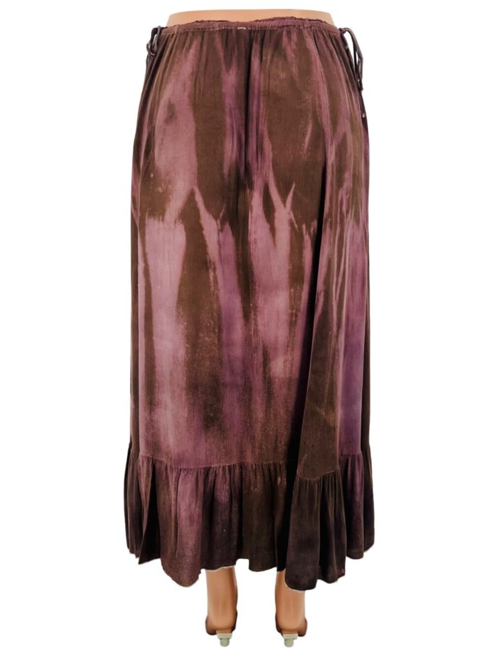 Vtg Free People Boho Embroidered Maxi Skirt| Boho Grunge Fairycore Dark Coquette - Picture 8 of 16
